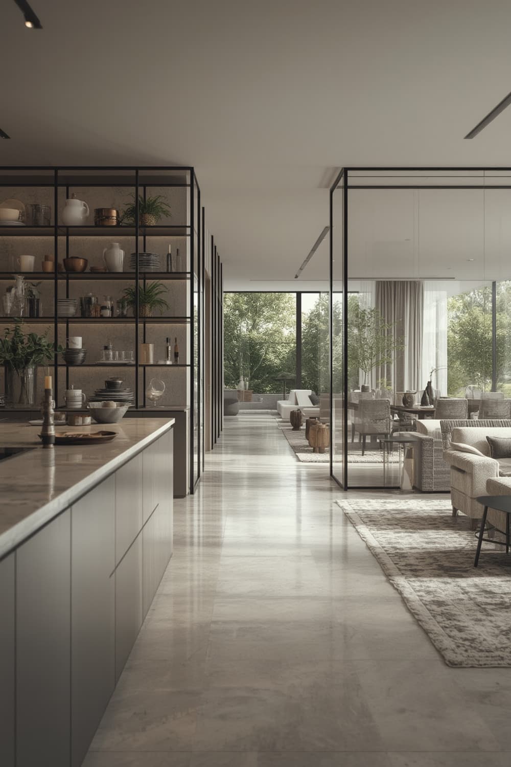 open plan kitchen dividers