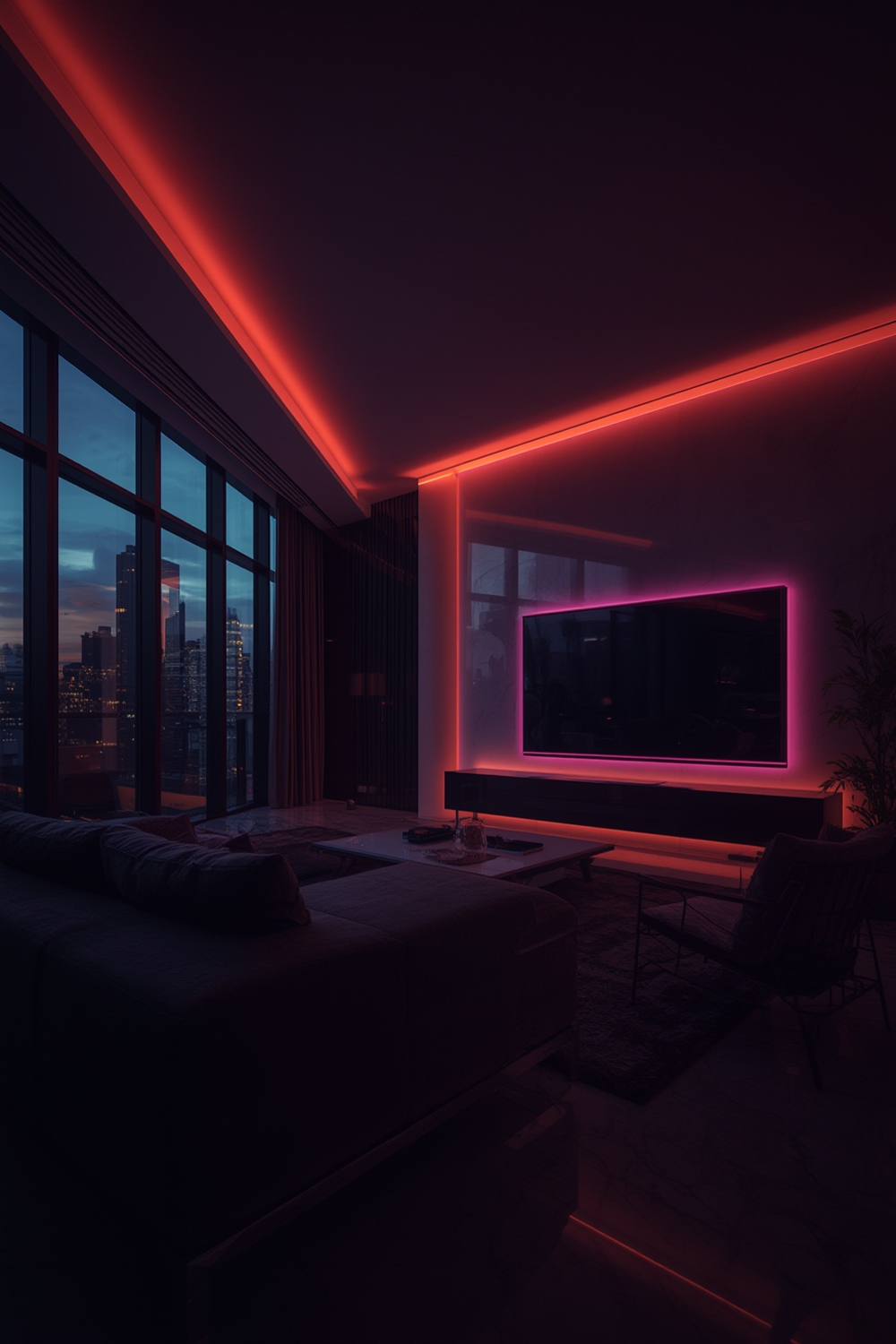 LED mood lighting wall strip - featured image