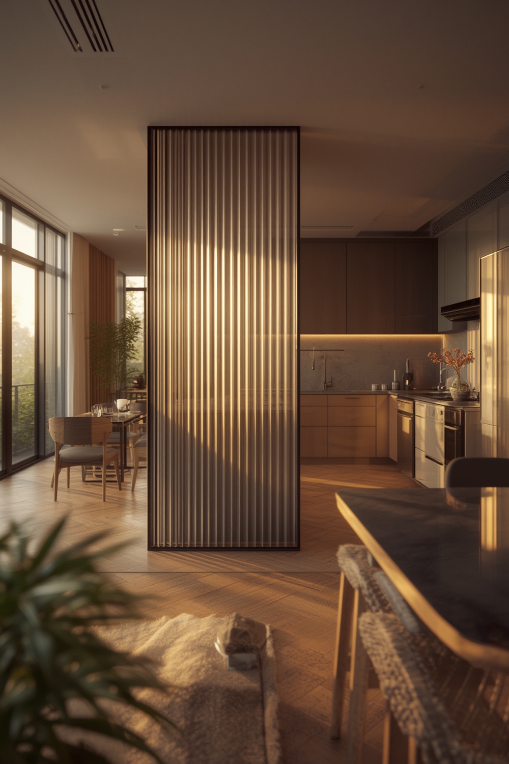 open plan kitchen dividers - Illustration 1