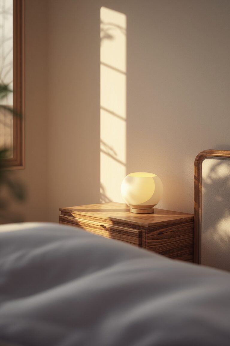 minimalist nightstand lamp viral - featured image